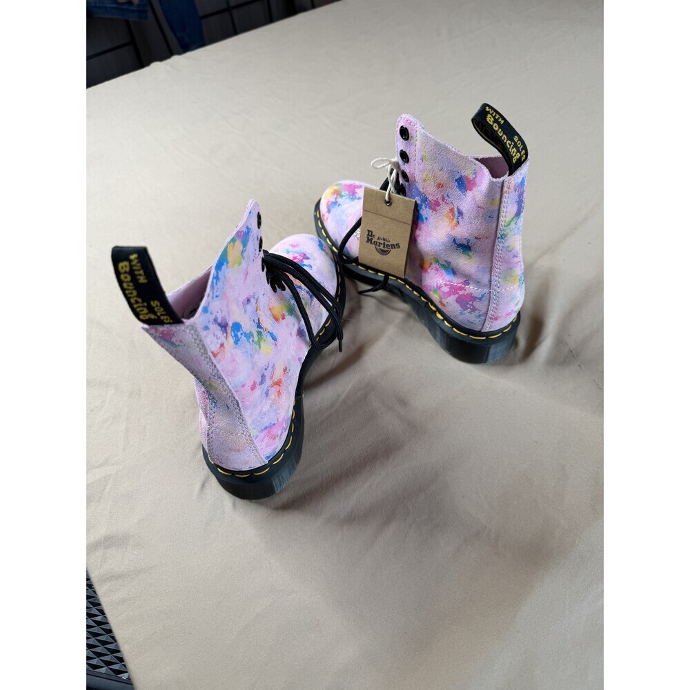 Dr. Martens 1460 Pascal Pink Floral 8-Eye Boots Women's Size 6 NWT - Picture 5 of 8